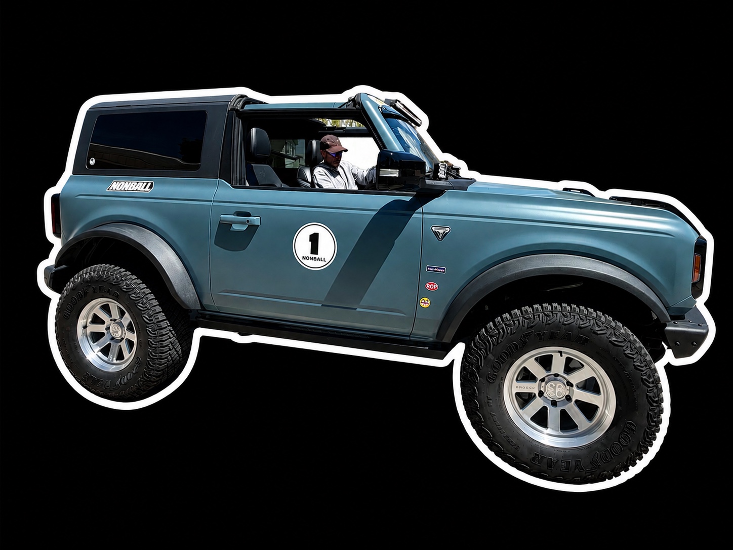 BLU-OLY, the blue NONBALL Bronco